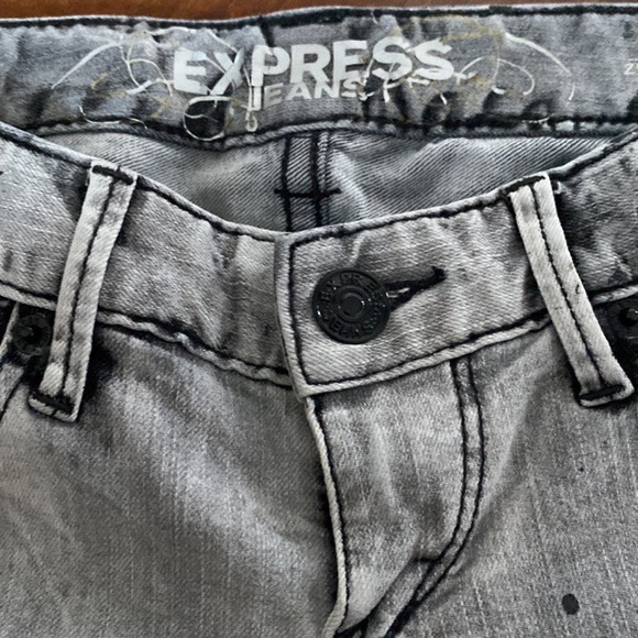 Express Paint Splattered Zeldra Ultra Skinny Jeans - Picture 11 of 13